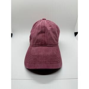 Women’s Red Faded Baseball Cap-Cotton/Unbranded/Adjustable